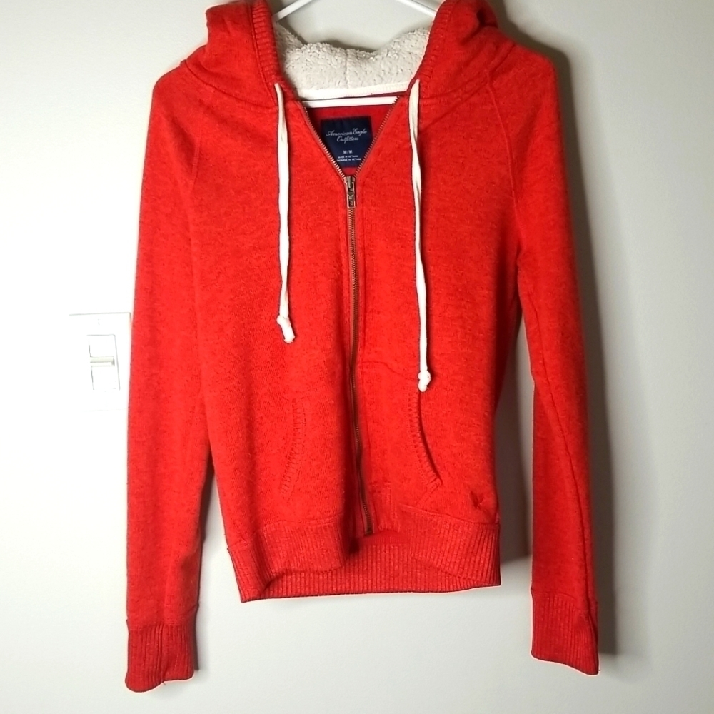 American Eagle womens Sweatshirt hoodie with fleece lined hood